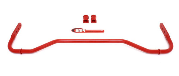 BMR 08-09 Pontiac G8 Rear Hollow 22mm Adj. Sway Bar Kit w/ Bushings - Red - Bull Strap