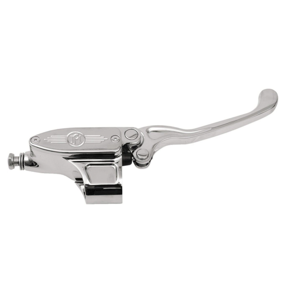 Performance Machine 9/16 Front Brake M/Cyl - Contour - Polished - Bull Strap