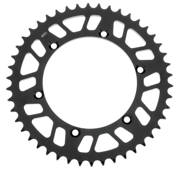 BikeMaster Kawasaki Rear Steel Sprocket 520 46T - Black - Bull Strap