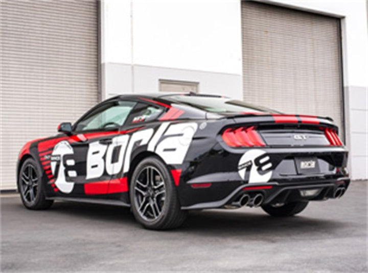 Borla 2018 Ford Mustang GT 5.0L AT/MT 2.5in S-Type Exhaust w/o Valves (Rear Section Only) - Bull Strap