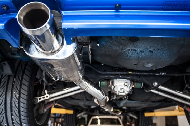 Turbo XS 04-08 Forester 2.5 XT Cat Back Exhaust - Bull Strap