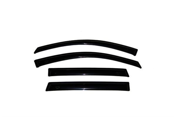 AVS 89-95 Toyota Pickup Access Cab Ventvisor Outside Mount Window Deflectors 4pc - Smoke - Bull Strap