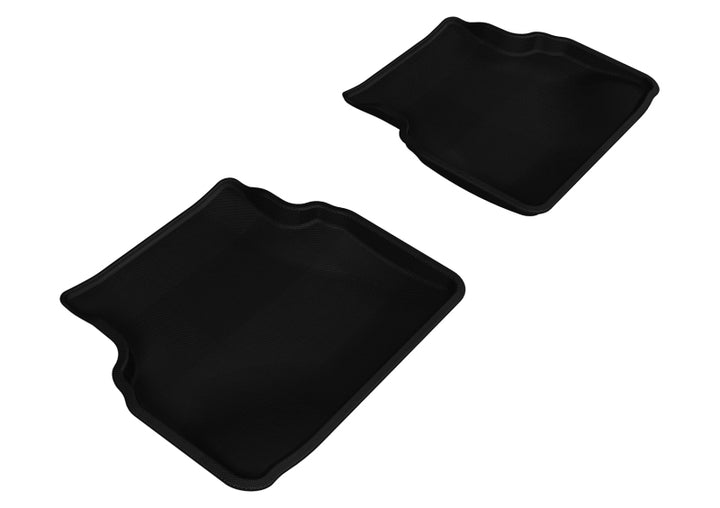 3D MAXpider 2002-2007 Subaru Impreza Kagu 2nd Row Floormats - Black - Bull Strap