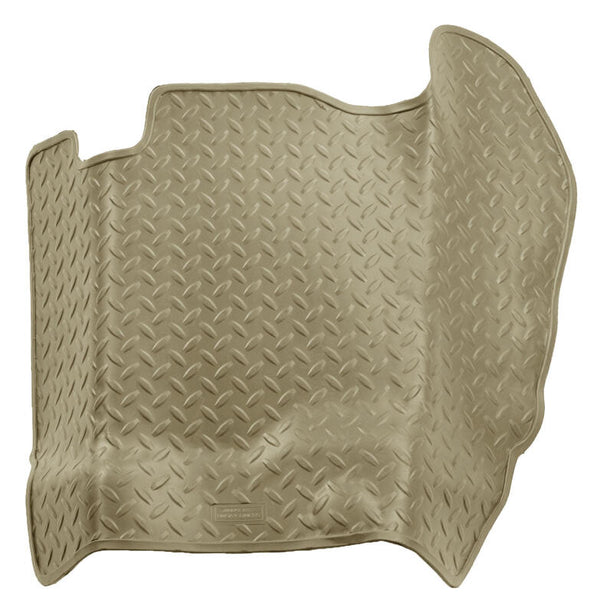 Husky Liners 96-99 Suburban/Tahoe/Yukon Classic Style Center Hump Tan Floor Liner (w/o Floor Shift) - Bull Strap