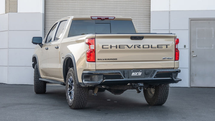 Borla 22-23 Chevrolet Silverado 1500 ZR2 & AT4X 6.2L CC SB 147.5in WB S-Type Cat-Back - Bull Strap