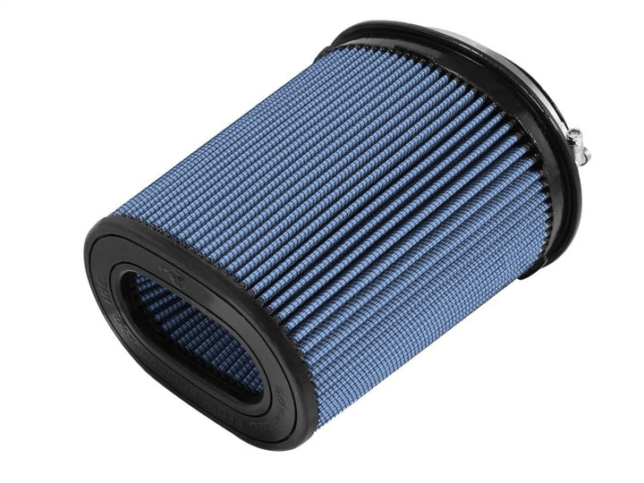 aFe MagnumFLOW Air Filter Pro 5 R 6.75inX4.75in F x 8.25inX6.25in B (INV) x 7.25X5in T (INV) x 9in - Bull Strap