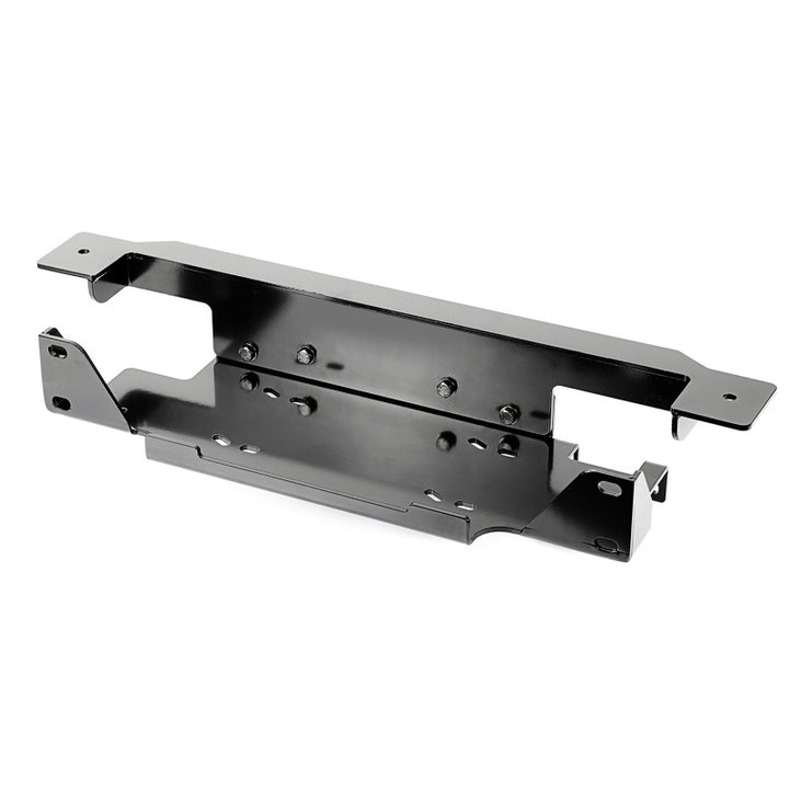 Rugged Ridge Winch Plate Stamped Bumper 13-18 Jeep Wrangler - Bull Strap