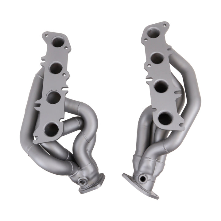 BBK 11-14 Mustang GT Shorty Tuned Length Exhaust Headers - 1-5/8 Titanium - Bull Strap