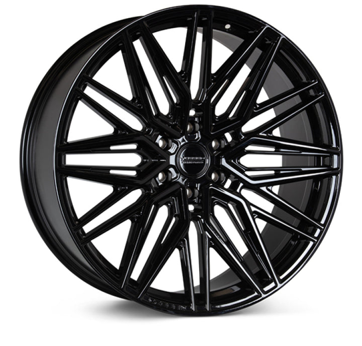 Vossen HF6-5 20x9.5 / 6x139.7 / ET15 / Deep Face / 106.1 - Gloss Black Wheel - Bull Strap