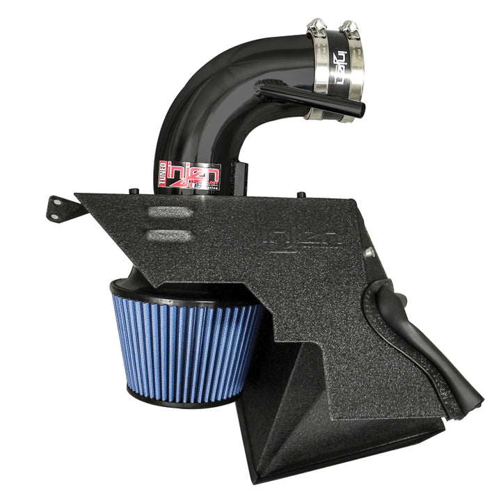 Injen 13 Hyundai Genesis Coupe  3.8L V6 Black Short Ram Intake w/ Heat Shield & Cover - Bull Strap