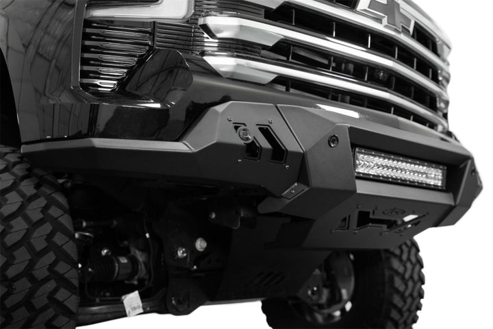 ADD 2022+ Chevrolet Silverado 1500 Black Label Front Bumper - Bull Strap