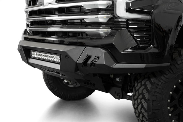 ADD 2022+ Chevrolet Silverado 1500 Black Label Front Bumper - Bull Strap