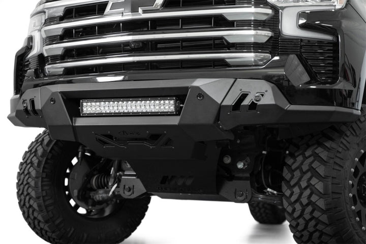 ADD 2022+ Chevrolet Silverado 1500 Black Label Front Bumper - Bull Strap