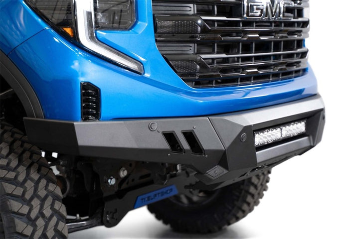 ADD 2022+ GMC 1500 Black Label Front Bumper - Bull Strap