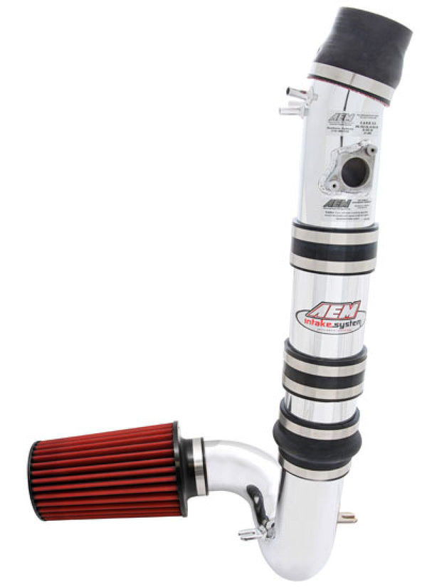 AEM 04-06 Mazda RX-8 Polished Cold Air Intake - Bull Strap