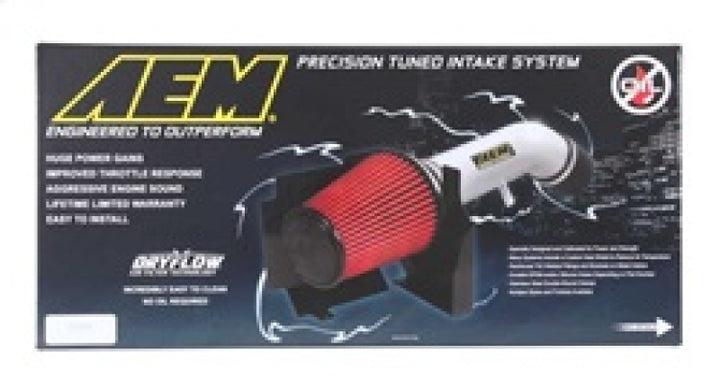 AEM 04-07 Acura TL/ 07 TL-S Silver Cold Air Intake - Bull Strap