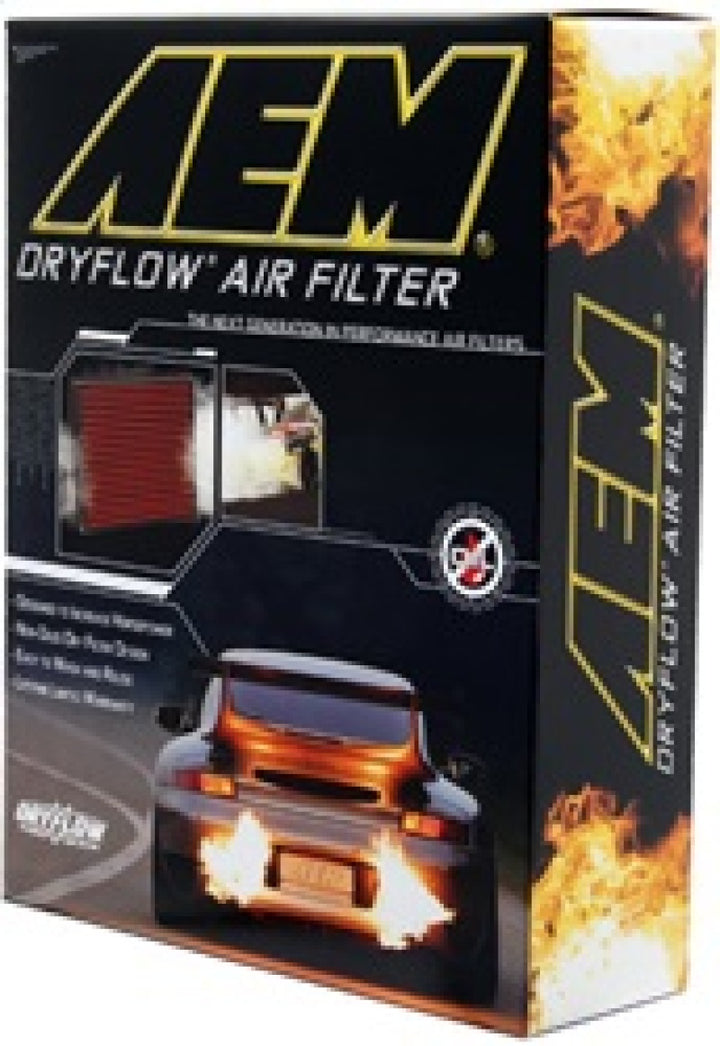 AEM 06-10 Toyota Yaris DryFlow Air Filter - Bull Strap