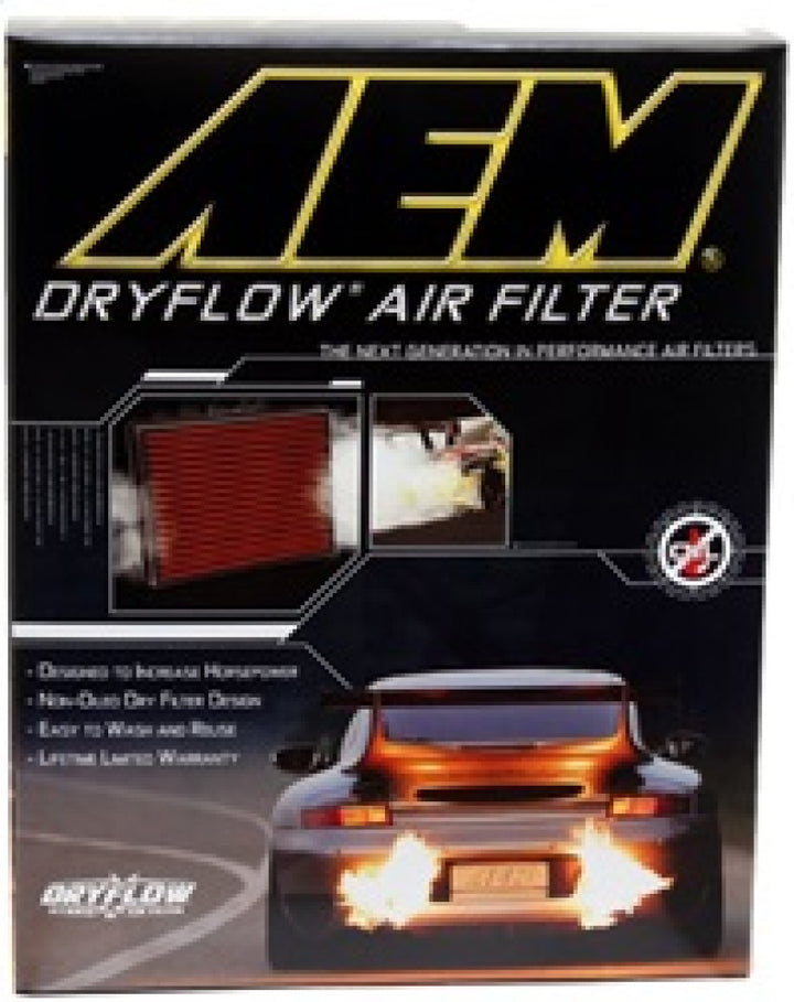AEM 06-10 Toyota Yaris DryFlow Air Filter - Bull Strap