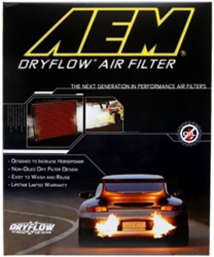 AEM 11 Jeep Grand Cherokee / 11 Durango 9.625in O/S L x 8.875in O/S W x 2.375in H DryFlow Air Filter - Bull Strap