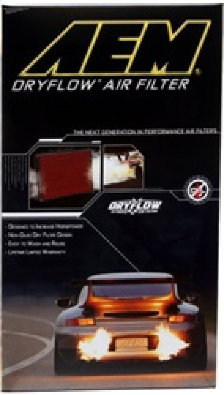 AEM 12-14 Mazda 3/6/CX-5 10.75in O/S L x 7.125in O/S W x 1.625in H DryFlow Panel Air Filter - Bull Strap