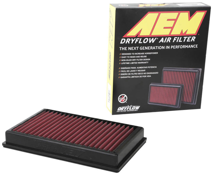 AEM 13-16 Audi A3 L4-1.8L  DryFlow Air Filter - Bull Strap