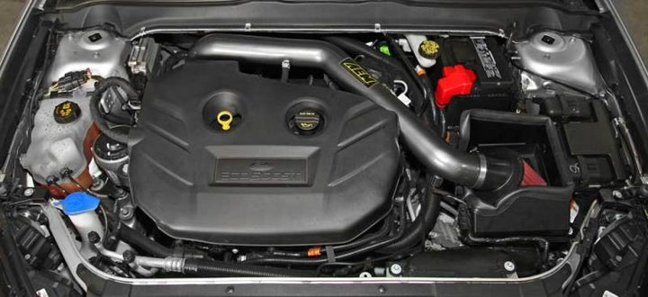 AEM 14-15 Ford Fusion 2.0L L4 Turbo - Cold Air Intake System - Gunmetal Gray - Bull Strap