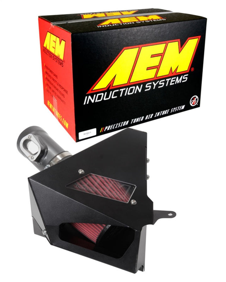 AEM 14-17 Mini Cooper S L4-2.0L F/I Gunmetal Gray Cold Air Intake - Bull Strap