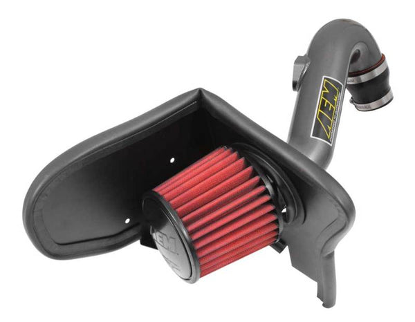AEM 2011-2014 Chevrolet Cruze 1.4L - Cold Air Intake System - Gunmetal Gray - Bull Strap