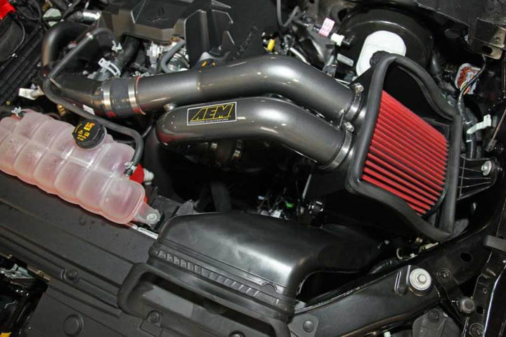 AEM 2015 Ford F-150 3.5L V8 Cold Air Intake System - Bull Strap