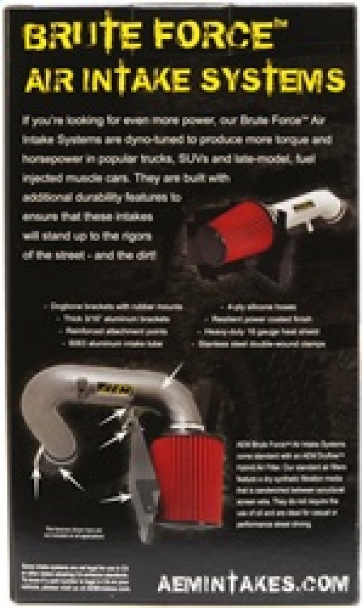 AEM 3.5 in x 9 in Dryflow Conical Air Filter - Bull Strap
