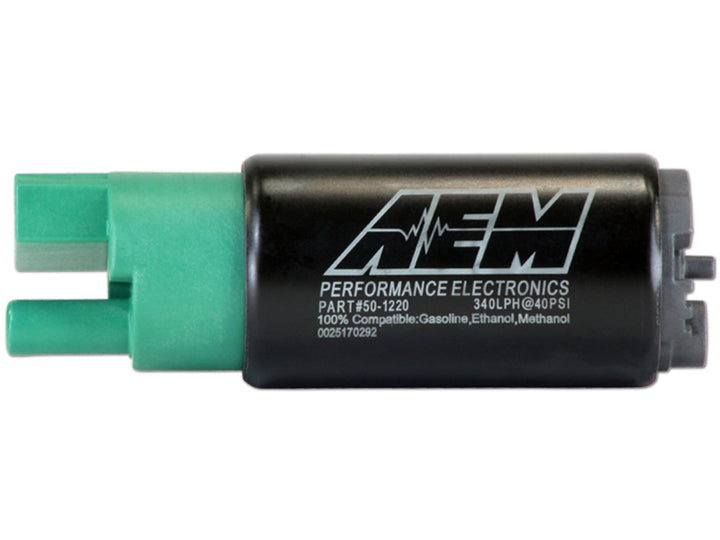 AEM 340LPH 65mm Fuel Pump Kit w/o Mounting Hooks - Ethanol Compatible - Bull Strap