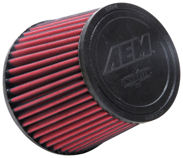 AEM 5 in x 5 in Dryflow Air Filter - Bull Strap