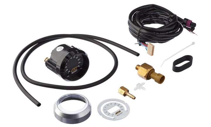 AEM 52mm Boost Digital Gauge -30-35psi - Bull Strap