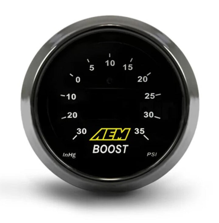 AEM 52mm Boost Digital Gauge -30-35psi - Bull Strap