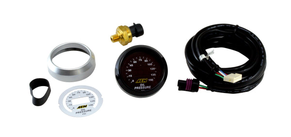 AEM 52mm Oil Pressure 150psi Digital Gauge - Bull Strap