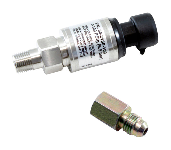 AEM 6.5 BAR MAP or 100 PSIG Stainless Steel Sensor Kit - Bull Strap