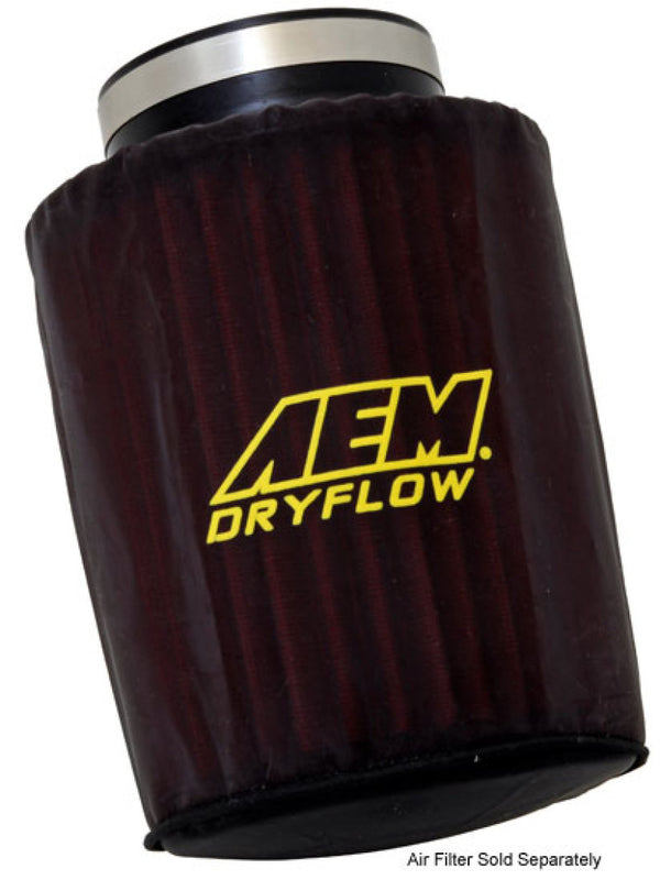 AEM Air Filter Wrap 6 in Base 5 1/8in Top 7 1/8 in Tall - Bull Strap