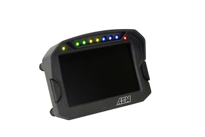 AEM CD-5LG Carbon Logging Digital Dash Display w/ Internal 10Hz GPS & Antenna - Bull Strap