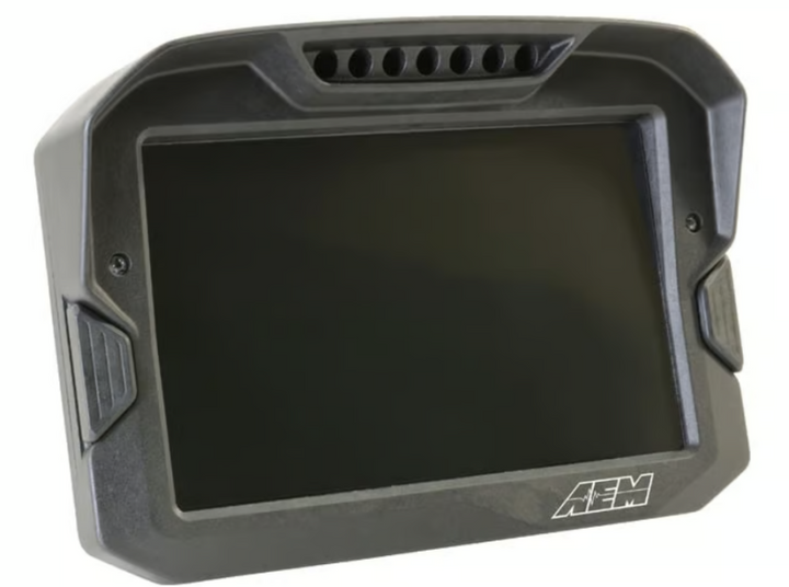 AEM CD-7 Logging GPS Enabled Race Dash Carbon Fiber Digital Display w/o VDM (CAN Input Only) - Bull Strap