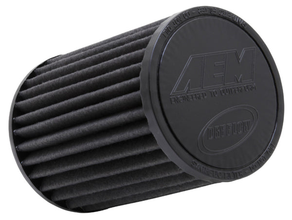 AEM Dryflow 3.5in. X 7in. Round Tapered Air Filter - Bull Strap