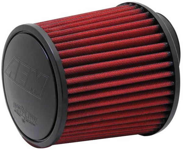 AEM Dryflow Air Filter Conical 5.5in Base OD x 4.75in Top OD x 5in Height - Bull Strap