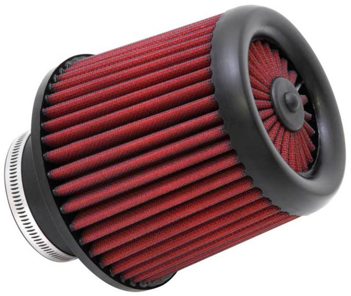 AEM Dryflow Air Filter - Round Tapered 5in Top OD x 6 Base OD x 5.563in H x 3in Flange ID - Bull Strap