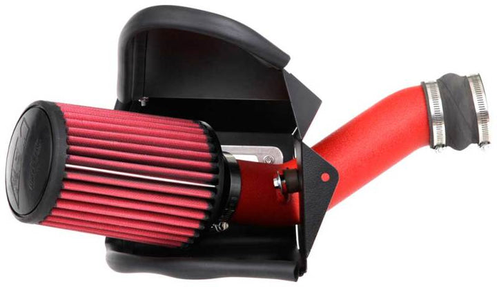 AEM Induction 2019 Subaru WRX STI 2.5L Cold Air Intake - Wrinkle Red - Bull Strap