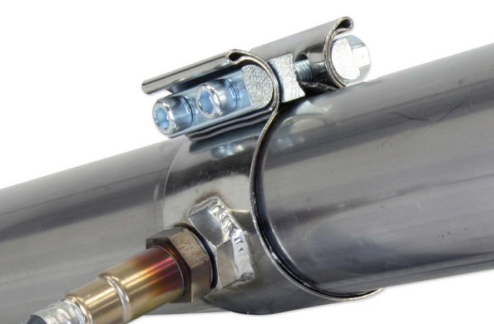 AEM No-Weld O2 Sensor Mount for 2.75 to 3 inch Diameter Pipe - Bull Strap