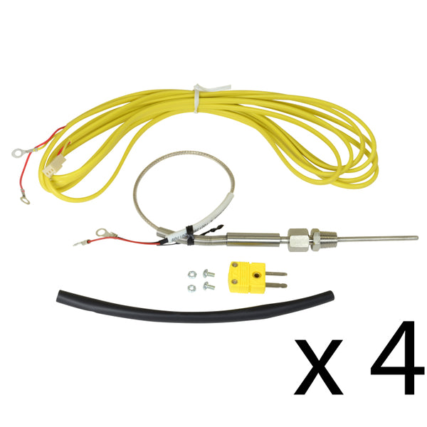 AEM Single K-Type Thermocouple Kit - 4 Pack - Bull Strap