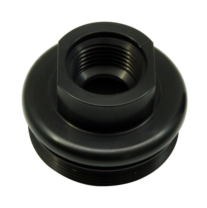 AEM Universal High Flow -10 AN Inline Black Fuel Filter - Bull Strap