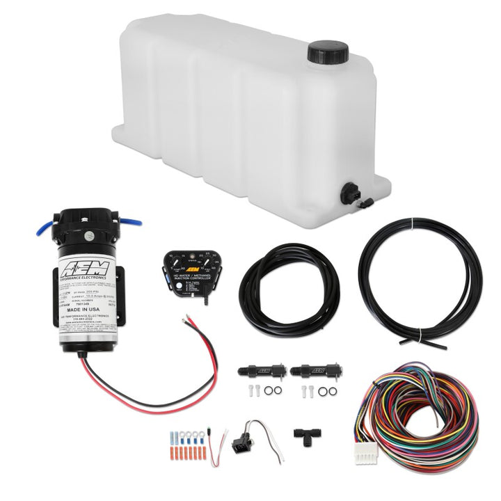 AEM V2 5 Gallon Diesel Water/Methanol Injection Kit (Internal Map) - Bull Strap