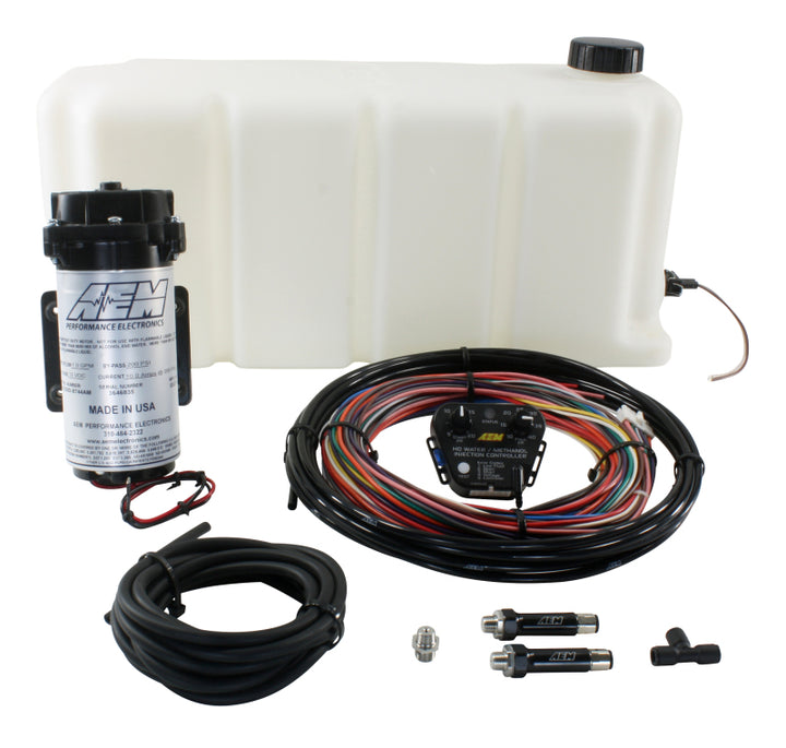 AEM V2 5 Gallon Diesel Water/Methanol Injection Kit (Internal Map) - Bull Strap