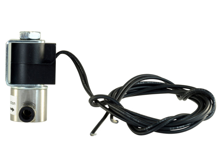 AEM Water/Methanol Injection System - High-Flow Low-Current WMI Solenoid - 200PSI 1/8in-27NPT In/Out - Bull Strap