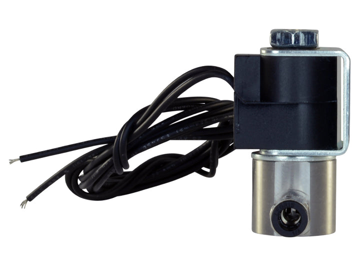 AEM Water/Methanol Injection System - High-Flow Low-Current WMI Solenoid - 200PSI 1/8in-27NPT In/Out - Bull Strap